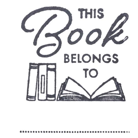 6 Pack: This Book Belongs To Wood Stamp by Recollections®